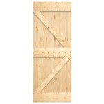 vidaXL Ușă glisantă cu set de feronerie 70x210 cm, lemn masiv de pin vidaXL Ușă glisantă cu set de feronerie 70x210 cm, lemn masiv de pin