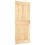 vidaXL Ușă glisantă cu set de feronerie 85x210 cm, lemn masiv de pin vidaXL Ușă glisantă cu set de feronerie 85x210 cm, lemn masiv de pin