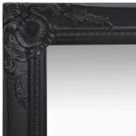 vidaXL Oglindă de perete în stil baroc, negru, 40 x 40 cm vidaXL Oglindă de perete în stil baroc, negru, 40 x 40 cm