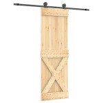 vidaXL Ușă glisantă cu set de feronerie 70x210 cm, lemn masiv de pin vidaXL Ușă glisantă cu set de feronerie 70x210 cm, lemn masiv de pin