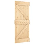 vidaXL Ușă glisantă cu set de feronerie 85x210 cm, lemn masiv de pin vidaXL Ușă glisantă cu set de feronerie 85x210 cm, lemn masiv de pin