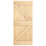 vidaXL Ușă glisantă cu set feronerie, 90x210 cm, lemn masiv de pin vidaXL Ușă glisantă cu set feronerie, 90x210 cm, lemn masiv de pin