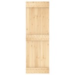 vidaXL Ușă glisantă cu set de feronerie 70x210 cm, lemn masiv de pin vidaXL Ușă glisantă cu set de feronerie 70x210 cm, lemn masiv de pin