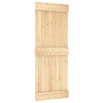 vidaXL Ușă glisantă cu set de feronerie 80x210 cm, lemn masiv de pin vidaXL Ușă glisantă cu set de feronerie 80x210 cm, lemn masiv de pin