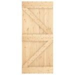 vidaXL Ușă glisantă cu set feronerie, 90x210 cm, lemn masiv de pin vidaXL Ușă glisantă cu set feronerie, 90x210 cm, lemn masiv de pin