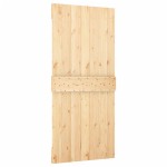 vidaXL Ușă glisantă cu set feronerie, 100x210 cm, lemn masiv de pin vidaXL Ușă glisantă cu set feronerie, 100x210 cm, lemn masiv de pin
