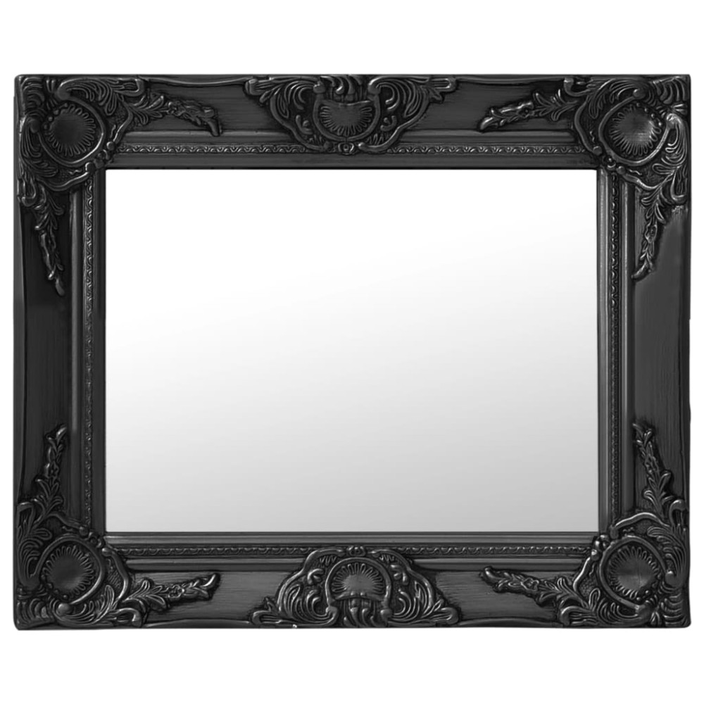 vidaXL Oglindă de perete în stil baroc, negru, 50 x 40 cm