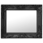 vidaXL Oglindă de perete în stil baroc, negru, 50 x 40 cm vidaXL Oglindă de perete în stil baroc, negru, 50 x 40 cm