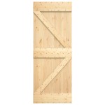 vidaXL Ușă glisantă cu set de feronerie 85x210 cm, lemn masiv de pin vidaXL Ușă glisantă cu set de feronerie 85x210 cm, lemn masiv de pin