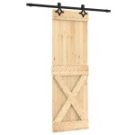 vidaXL Ușă glisantă cu set de feronerie 70x210 cm, lemn masiv de pin vidaXL Ușă glisantă cu set de feronerie 70x210 cm, lemn masiv de pin