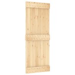 vidaXL Ușă glisantă cu set de feronerie 80x210 cm, lemn masiv de pin vidaXL Ușă glisantă cu set de feronerie 80x210 cm, lemn masiv de pin
