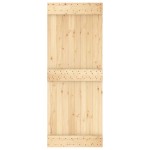 vidaXL Ușă glisantă cu set de feronerie 80x210 cm, lemn masiv de pin vidaXL Ușă glisantă cu set de feronerie 80x210 cm, lemn masiv de pin