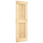 vidaXL Ușă glisantă cu set de feronerie 70x210 cm, lemn masiv de pin vidaXL Ușă glisantă cu set de feronerie 70x210 cm, lemn masiv de pin