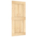 vidaXL Ușă glisantă cu set de feronerie 95x210 cm, lemn masiv de pin vidaXL Ușă glisantă cu set de feronerie 95x210 cm, lemn masiv de pin