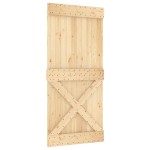 vidaXL Ușă glisantă cu set de feronerie 95x210 cm, lemn masiv de pin vidaXL Ușă glisantă cu set de feronerie 95x210 cm, lemn masiv de pin