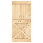 vidaXL Ușă glisantă cu set de feronerie 95x210 cm, lemn masiv de pin vidaXL Ușă glisantă cu set de feronerie 95x210 cm, lemn masiv de pin