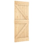 vidaXL Ușă glisantă cu set de feronerie 80x210 cm, lemn masiv de pin vidaXL Ușă glisantă cu set de feronerie 80x210 cm, lemn masiv de pin