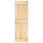 vidaXL Ușă glisantă cu set de feronerie 70x210 cm, lemn masiv de pin vidaXL Ușă glisantă cu set de feronerie 70x210 cm, lemn masiv de pin