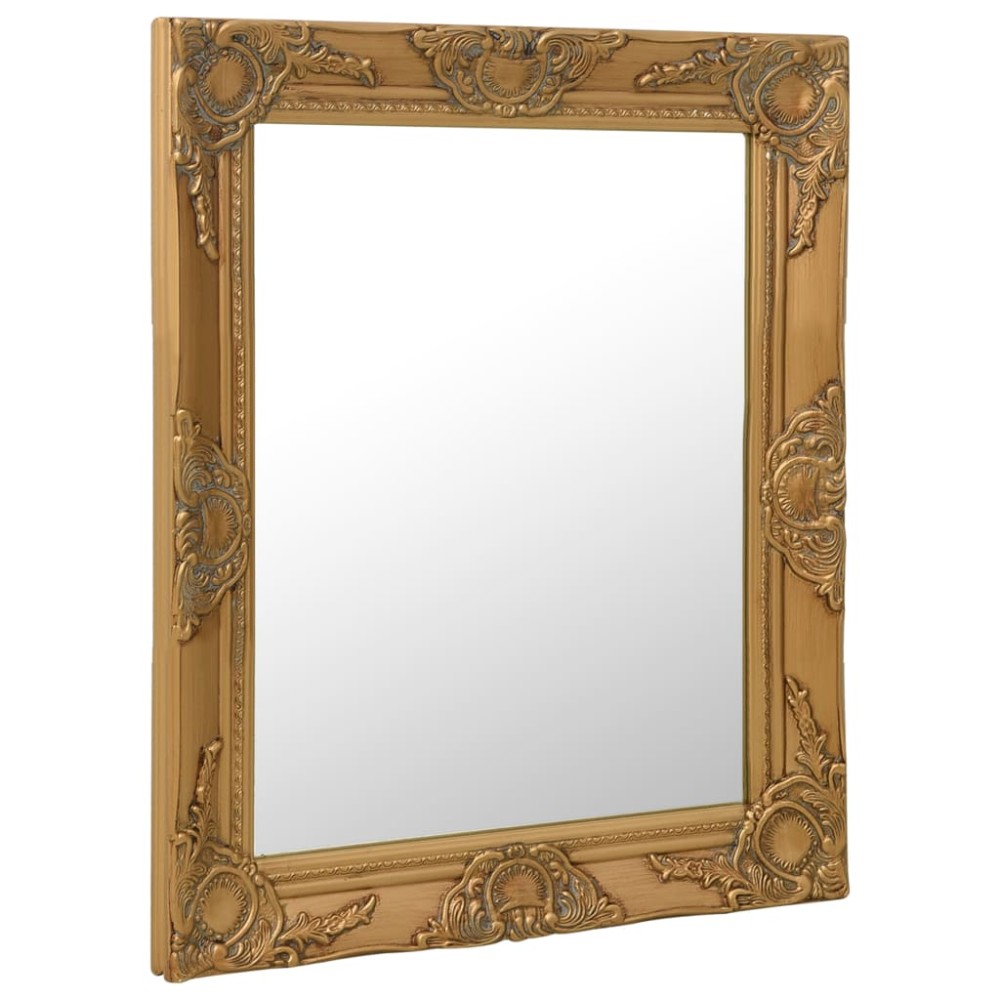 vidaXL Oglindă de perete în stil baroc, auriu, 50 x 60 cm