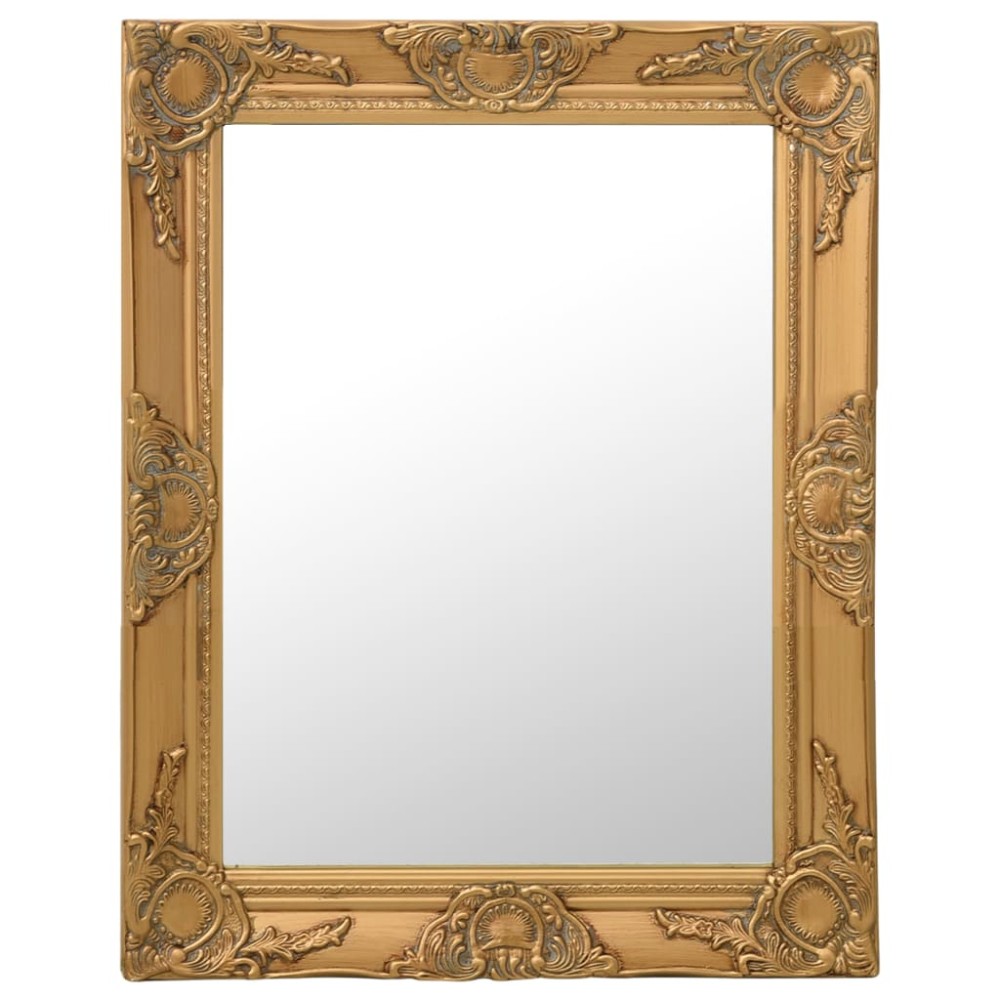 vidaXL Oglindă de perete în stil baroc, auriu, 50 x 60 cm