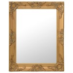 vidaXL Oglindă de perete în stil baroc, auriu, 50 x 60 cm vidaXL Oglindă de perete în stil baroc, auriu, 50 x 60 cm