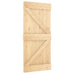 vidaXL Ușă glisantă cu set de feronerie 95x210 cm, lemn masiv de pin vidaXL Ușă glisantă cu set de feronerie 95x210 cm, lemn masiv de pin
