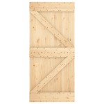 vidaXL Ușă glisantă cu set de feronerie 95x210 cm, lemn masiv de pin vidaXL Ușă glisantă cu set de feronerie 95x210 cm, lemn masiv de pin