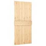 vidaXL Ușă glisantă cu set feronerie, 100x210 cm, lemn masiv de pin vidaXL Ușă glisantă cu set feronerie, 100x210 cm, lemn masiv de pin