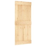 vidaXL Ușă glisantă cu set feronerie, 90x210 cm, lemn masiv de pin vidaXL Ușă glisantă cu set feronerie, 90x210 cm, lemn masiv de pin