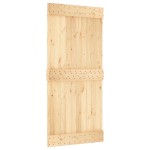 vidaXL Ușă glisantă cu set de feronerie 95x210 cm, lemn masiv de pin vidaXL Ușă glisantă cu set de feronerie 95x210 cm, lemn masiv de pin