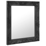 vidaXL Oglindă de perete în stil baroc, negru, 50 x 60 cm