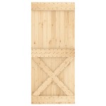 vidaXL Ușă glisantă cu set feronerie, 90x210 cm, lemn masiv de pin vidaXL Ușă glisantă cu set feronerie, 90x210 cm, lemn masiv de pin