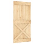 vidaXL Ușă glisantă cu set feronerie, 100x210 cm, lemn masiv de pin vidaXL Ușă glisantă cu set feronerie, 100x210 cm, lemn masiv de pin