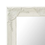 vidaXL Oglindă de perete în stil baroc, alb, 50 x 80 cm vidaXL Oglindă de perete în stil baroc, alb, 50 x 80 cm