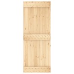vidaXL Ușă glisantă cu set de feronerie 80x210 cm, lemn masiv de pin vidaXL Ușă glisantă cu set de feronerie 80x210 cm, lemn masiv de pin
