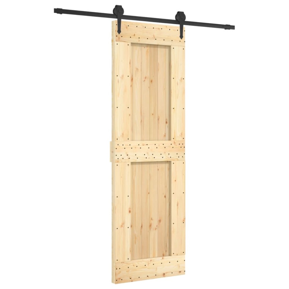 vidaXL Ușă glisantă cu set de feronerie 70x210 cm, lemn masiv de pin