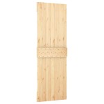 vidaXL Ușă glisantă cu set de feronerie 70x210 cm, lemn masiv de pin vidaXL Ușă glisantă cu set de feronerie 70x210 cm, lemn masiv de pin