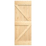 vidaXL Ușă glisantă cu set de feronerie 85x210 cm, lemn masiv de pin vidaXL Ușă glisantă cu set de feronerie 85x210 cm, lemn masiv de pin
