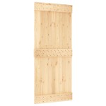 vidaXL Ușă glisantă cu set feronerie, 90x210 cm, lemn masiv de pin vidaXL Ușă glisantă cu set feronerie, 90x210 cm, lemn masiv de pin