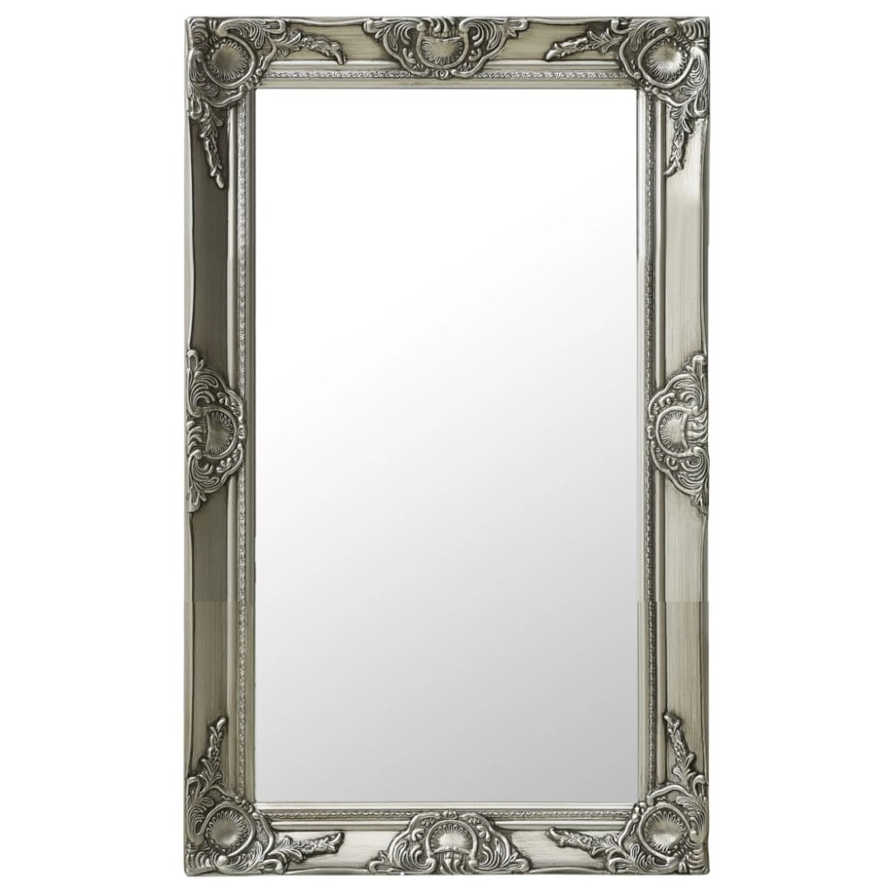 vidaXL Oglindă de perete în stil baroc, argintiu, 50 x 80 cm