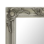 vidaXL Oglindă de perete în stil baroc, argintiu, 50 x 80 cm vidaXL Oglindă de perete în stil baroc, argintiu, 50 x 80 cm