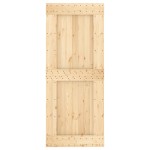 vidaXL Ușă glisantă cu set de feronerie 85x210 cm, lemn masiv de pin vidaXL Ușă glisantă cu set de feronerie 85x210 cm, lemn masiv de pin