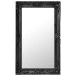 vidaXL Oglindă de perete în stil baroc, negru, 50 x 80 cm vidaXL Oglindă de perete în stil baroc, negru, 50 x 80 cm
