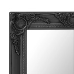 vidaXL Oglindă de perete în stil baroc, negru, 50 x 80 cm vidaXL Oglindă de perete în stil baroc, negru, 50 x 80 cm