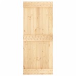 vidaXL Ușă glisantă cu set de feronerie 85x210 cm, lemn masiv de pin vidaXL Ușă glisantă cu set de feronerie 85x210 cm, lemn masiv de pin