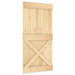 vidaXL Ușă glisantă cu set feronerie, 100x210 cm, lemn masiv de pin vidaXL Ușă glisantă cu set feronerie, 100x210 cm, lemn masiv de pin
