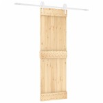 vidaXL Ușă glisantă cu set de feronerie 70x210 cm, lemn masiv de pin vidaXL Ușă glisantă cu set de feronerie 70x210 cm, lemn masiv de pin