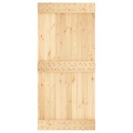vidaXL Ușă glisantă cu set de feronerie 95x210 cm, lemn masiv de pin