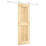 vidaXL Ușă glisantă cu set de feronerie 70x210 cm, lemn masiv de pin vidaXL Ușă glisantă cu set de feronerie 70x210 cm, lemn masiv de pin