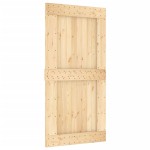 vidaXL Ușă glisantă cu set feronerie, 100x210 cm, lemn masiv de pin vidaXL Ușă glisantă cu set feronerie, 100x210 cm, lemn masiv de pin